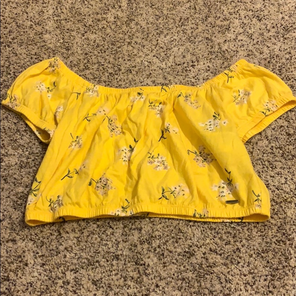 Hollister off the shoulder crop top